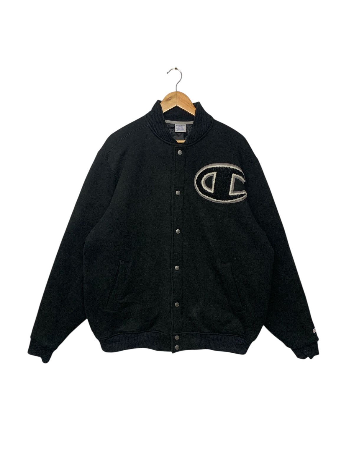 Champion Rare Vintage 90's Champion Varsity Snap Button Ups Jacket Size US L / EU 52-54 / 3 - 1 Thumbnail
