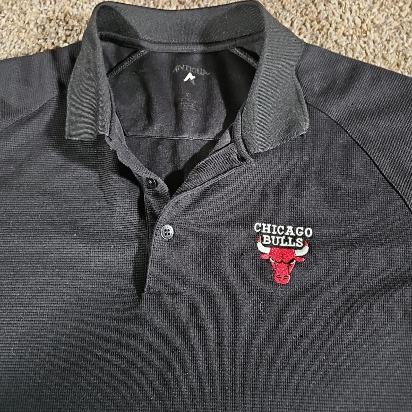 Antigua Chicago Bulls Men’s Polo Shirt XL Black Antigua NBA Size US XL / EU 56 / 4 - 2 Thumbnail