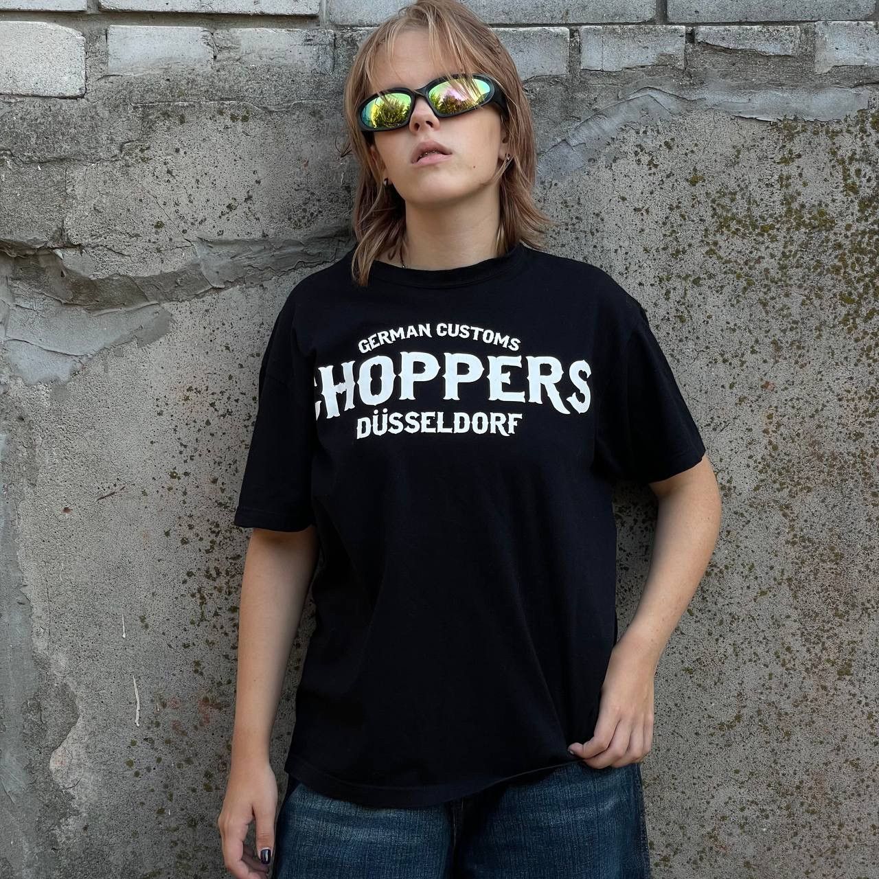 Vintage × West Coast Choppers Vintage Moto T-shirts German Custom Choppers Düsseldorf Size US L / EU 52-54 / 3 - 1 Thumbnail