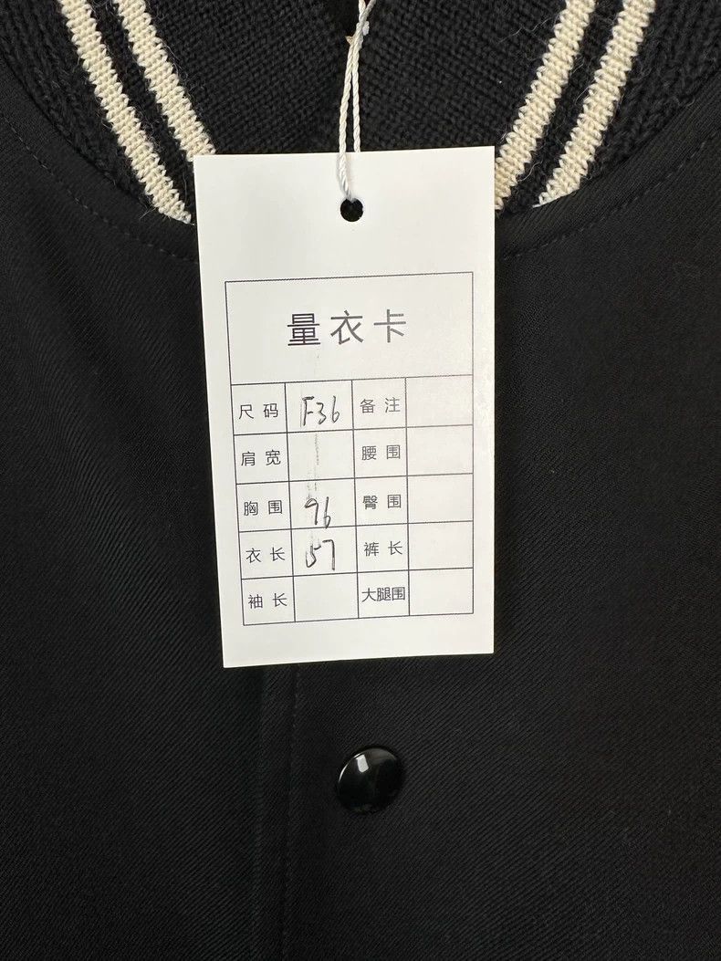 Saint Laurent Paris Saint Laurent Black Button-Up Baseball Jacket-2505 Size US M / EU 48-50 / 2 - 8 Thumbnail