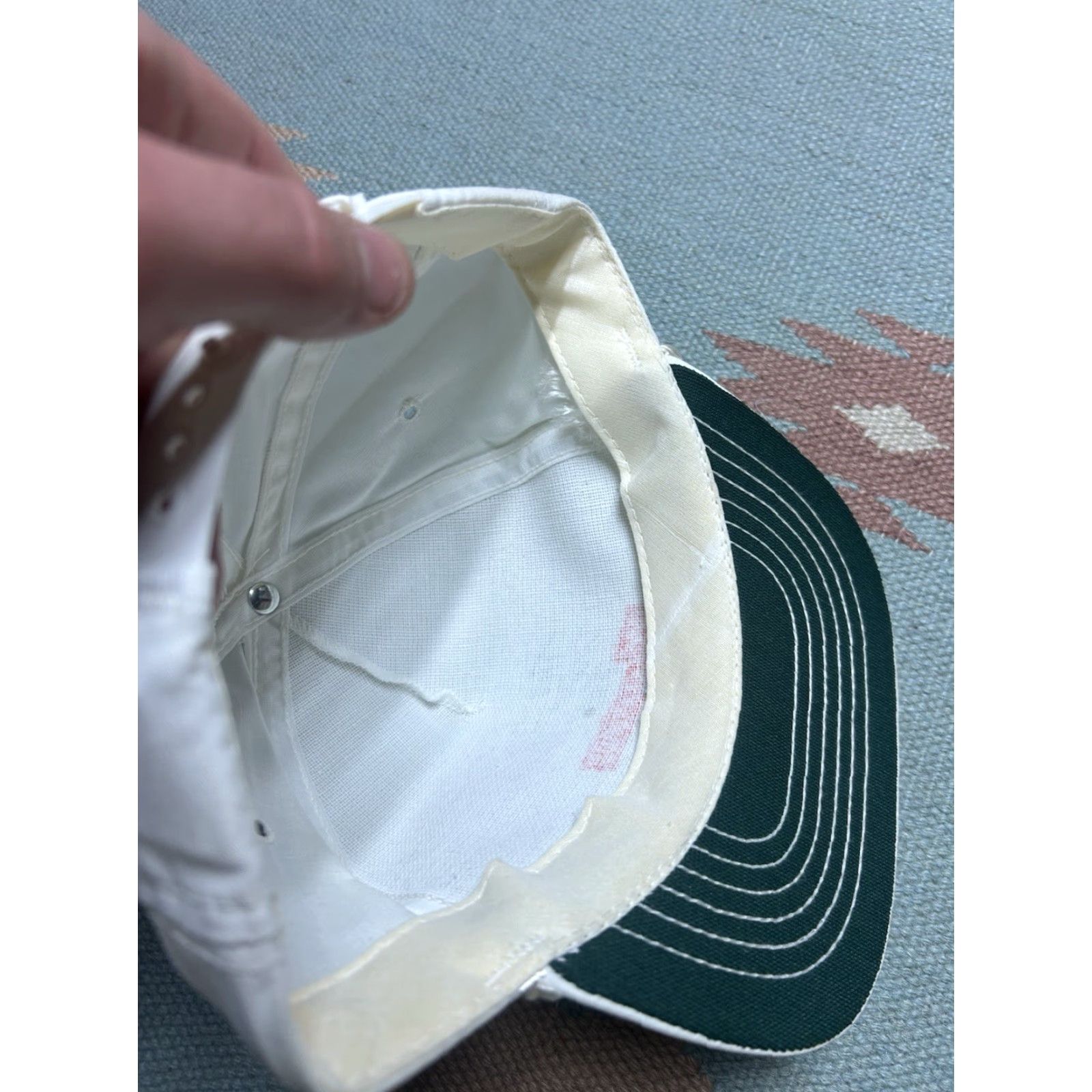 Vintage VINTAGE SnapBack Hat Cap UAW driving force GM union white made in USA Men Adjustable US A theme USA MGMT? Size ONE SIZE - 6 Thumbnail