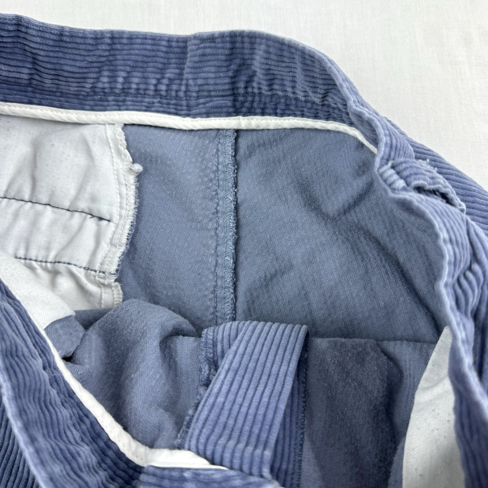 Lands' End VINTAGE Lands' End Corduroy Pants Womens 16 Blue High Waist Classic Chino Preppy 90s Size 38" / US 16 / IT 52 - 4 Thumbnail