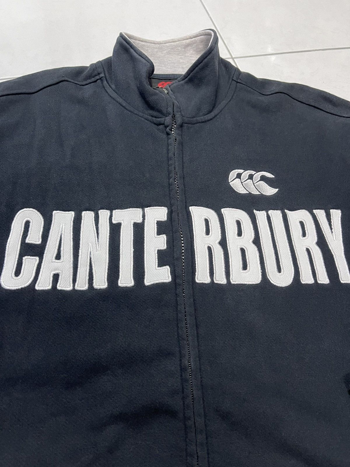 Canterbury of New Zealand VINTAGE CANTERBURRY SPELL OUT ZIPPER UP VERY RARE Size US XL / EU 56 / 4 - 3 Thumbnail