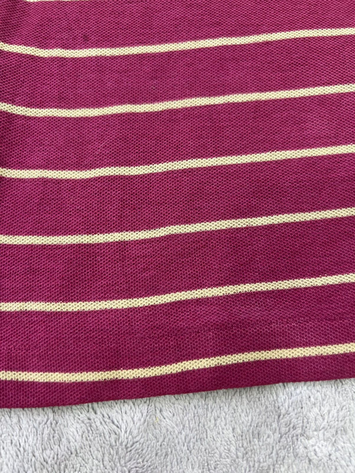 Lacoste Vintage 90s LacosteStripedPoloShirt Pink Beige SingleStitch Size US M / EU 48-50 / 2 - 6 Thumbnail