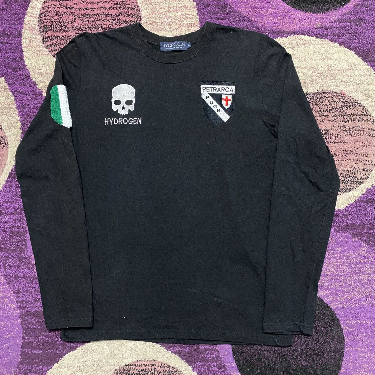 HYDROGEN Hydrogen Italy Skull Long Sleeve Size US XL / EU 56 / 4 - 1 Thumbnail
