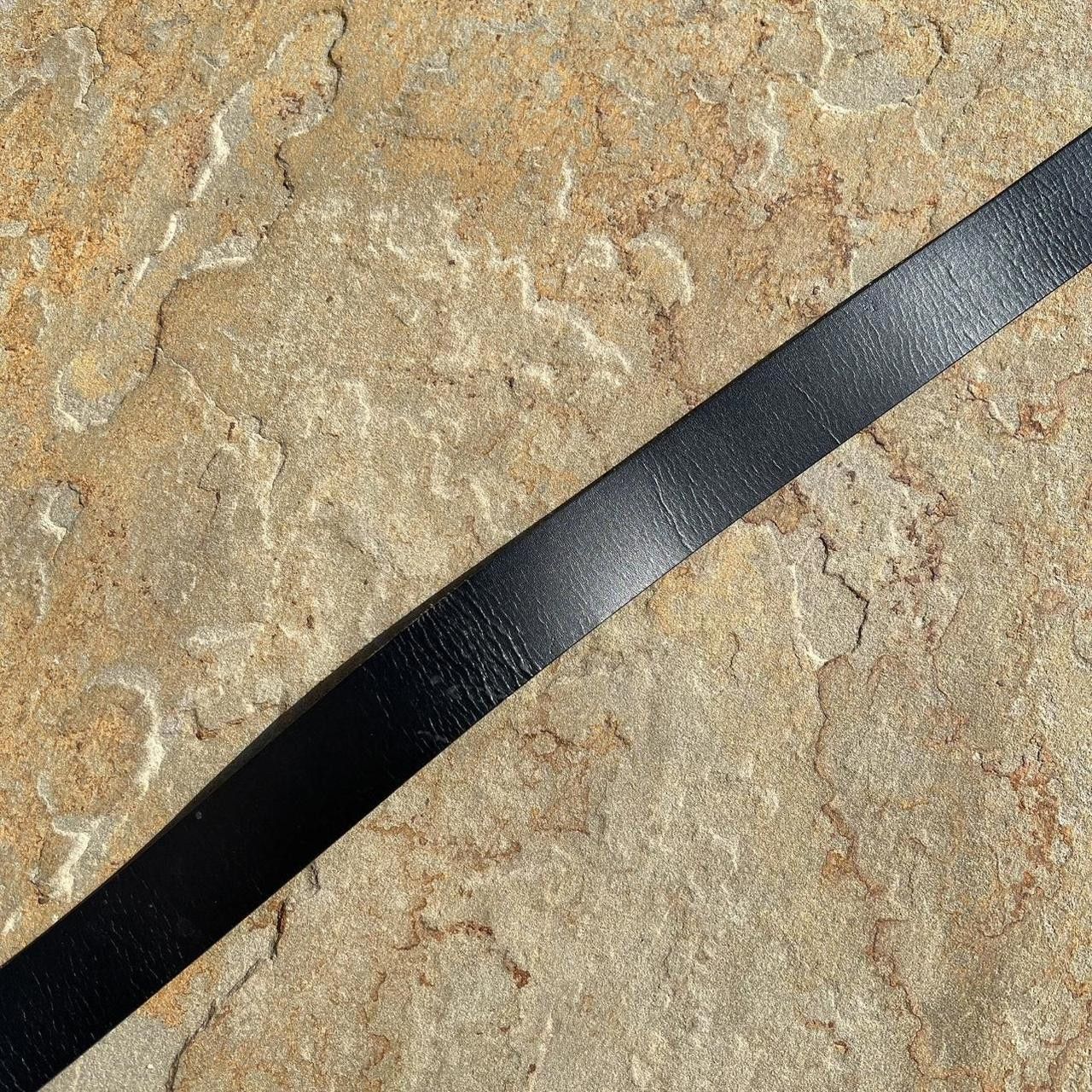 Levi's Black Leather Rounded Buckle Belt Size ONE SIZE - 3 Thumbnail