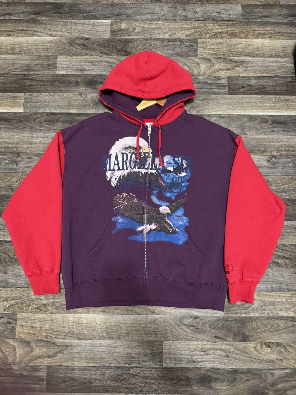 Supreme MM6 Maison Margiela Eagle Zip Up Hooded Sweatshirt
