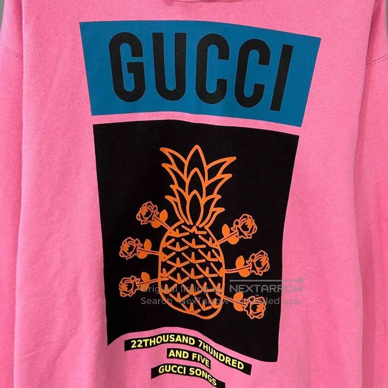 Gucci Gucci Pineapple pattern logo hoodie Size US XS / EU 42 / 0 - 3 Thumbnail