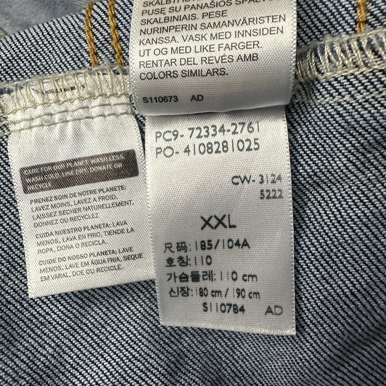 Levi's LEVIS Mens XXL Trucker Jacket Blue Standard Fit Year 2024 Size US XXL / EU 58 / 5 - 4 Thumbnail