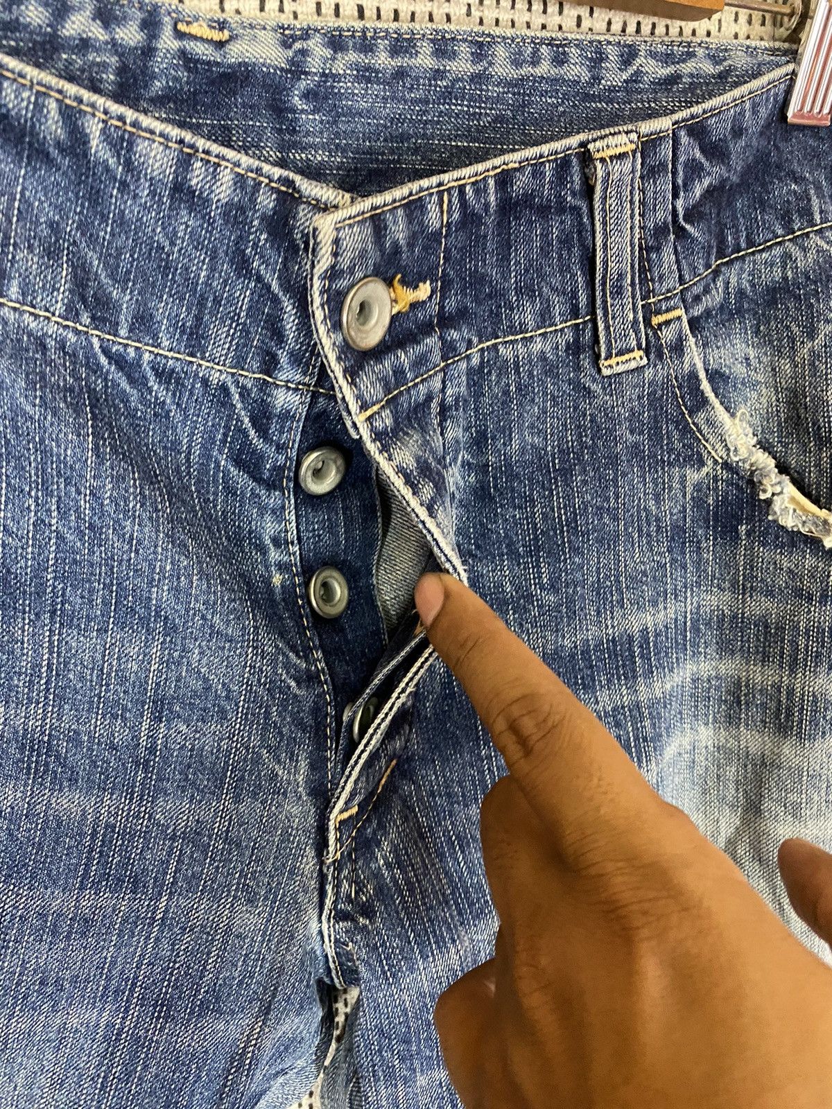 Edition Japan × Japanese Brand × Johnbull John bull distressed denim regular fits Size US 33 - 8 Thumbnail