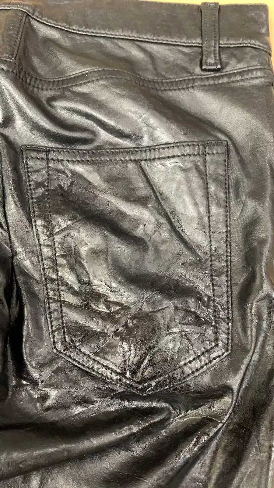 Saint Laurent Paris Saint Laurent waxed Biker Pants Size US 28 / EU 44 - 7 Thumbnail