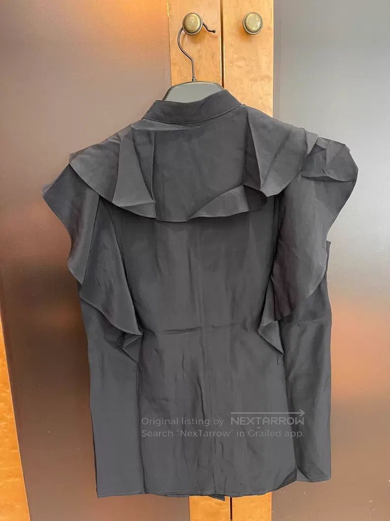 Givenchy Givenchy Flounced Sleeveless Shirt Size XXS / US 00 / IT 34 - 5 Thumbnail