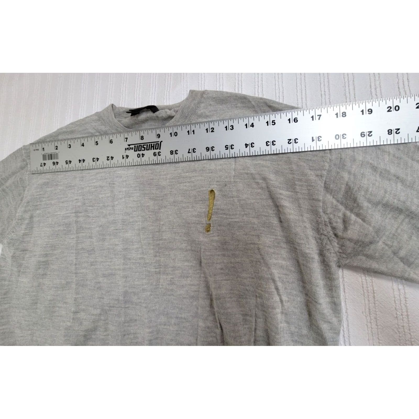 J.Crew J.Crew Women 3/4 Sleeve Crew Neck Tippi Sweater Medium Gray Merino Wool Pullover Size M / US 6-8 / IT 42-44 - 6 Thumbnail