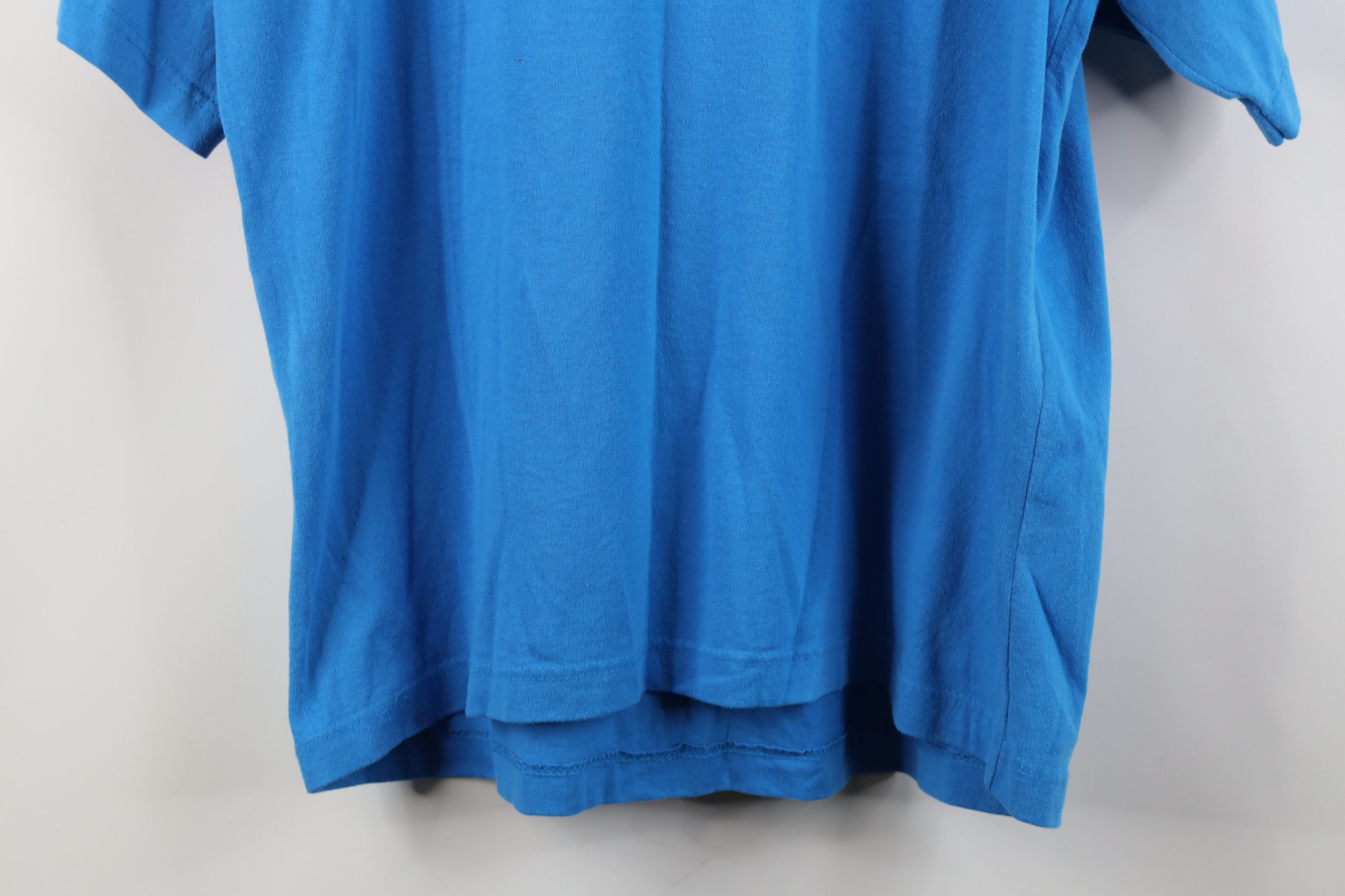 Vintage Vintage 90s Streetwear Short Sleeve Pocket T-Shirt Blue Size XXL / US 16-18 / IT 52-54 - 14 Thumbnail