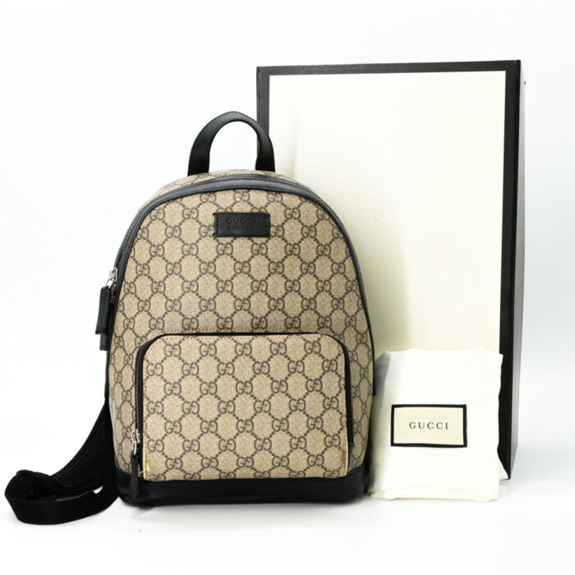 Gucci GUCCI GG Supreme Backpack Canvas and Leather 429020 Size ONE SIZE - 1 Thumbnail