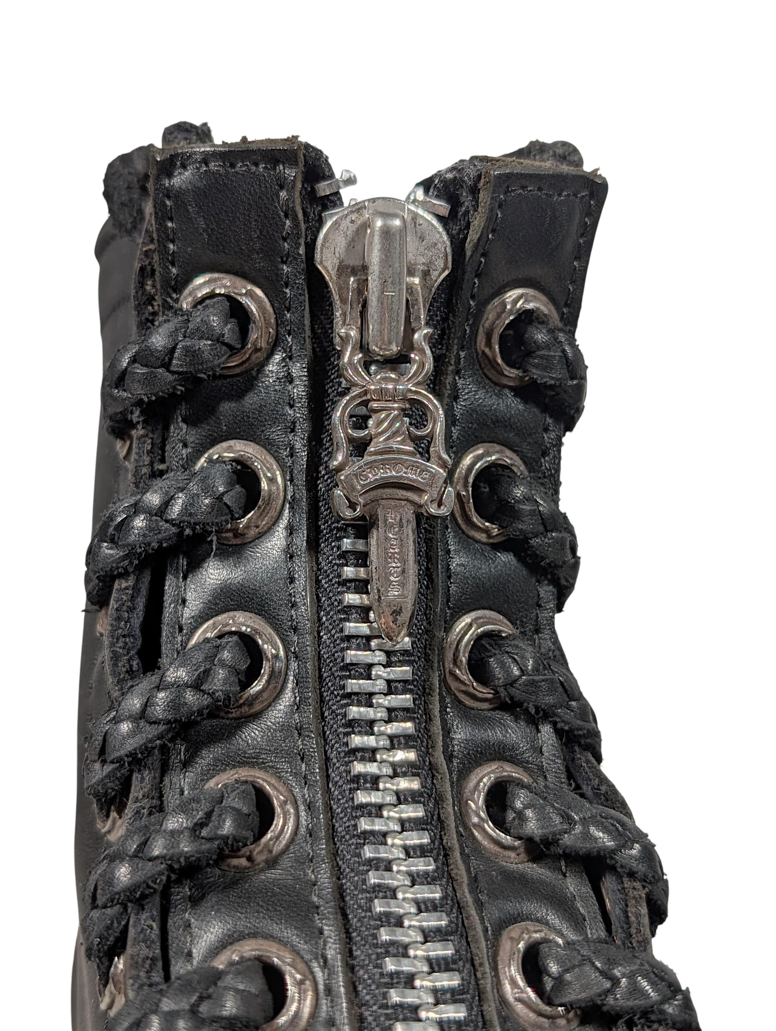Chrome Hearts Chrome Hearts Wesco Fireman Boots Silver Dagger Zippers Size US 10 / EU 43 - 9 Thumbnail