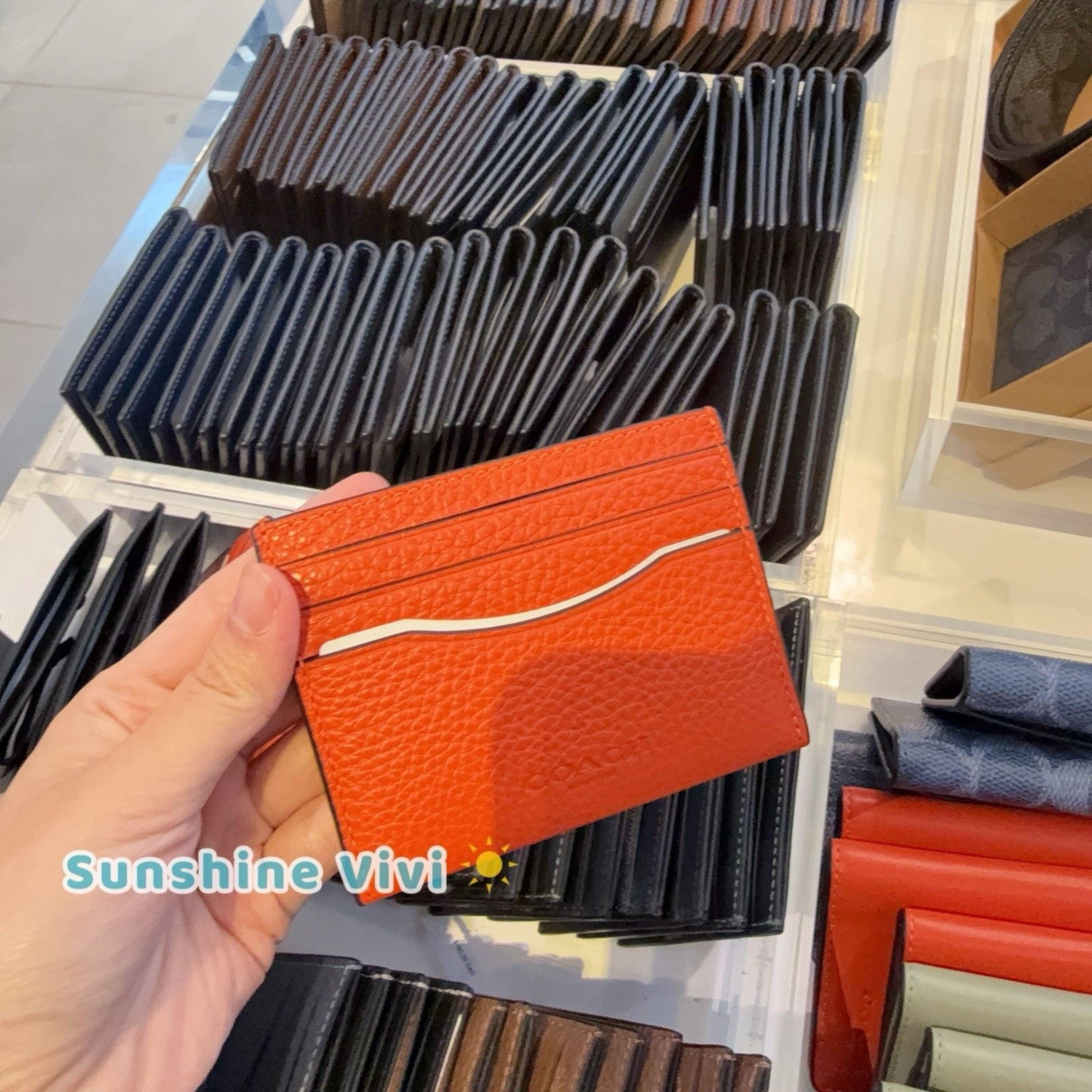 Coach NWT Coach Slim ID Card Case CP209 Leather Mango Size ONE SIZE - 1 Thumbnail
