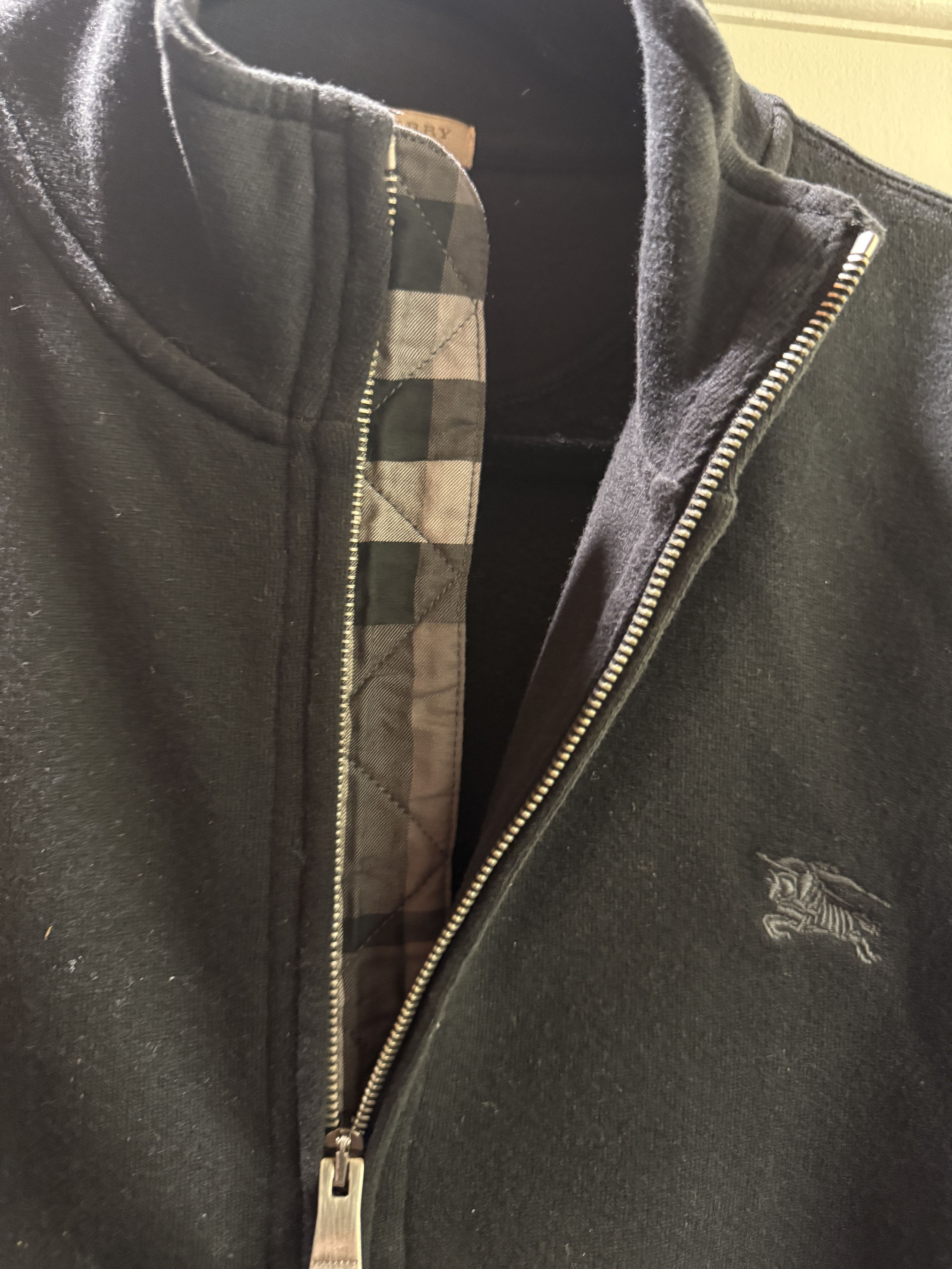 Burberry Burberry Black Full Zip Sweatshirt Size XXL Size US XXL / EU 58 / 5 - 4 Thumbnail