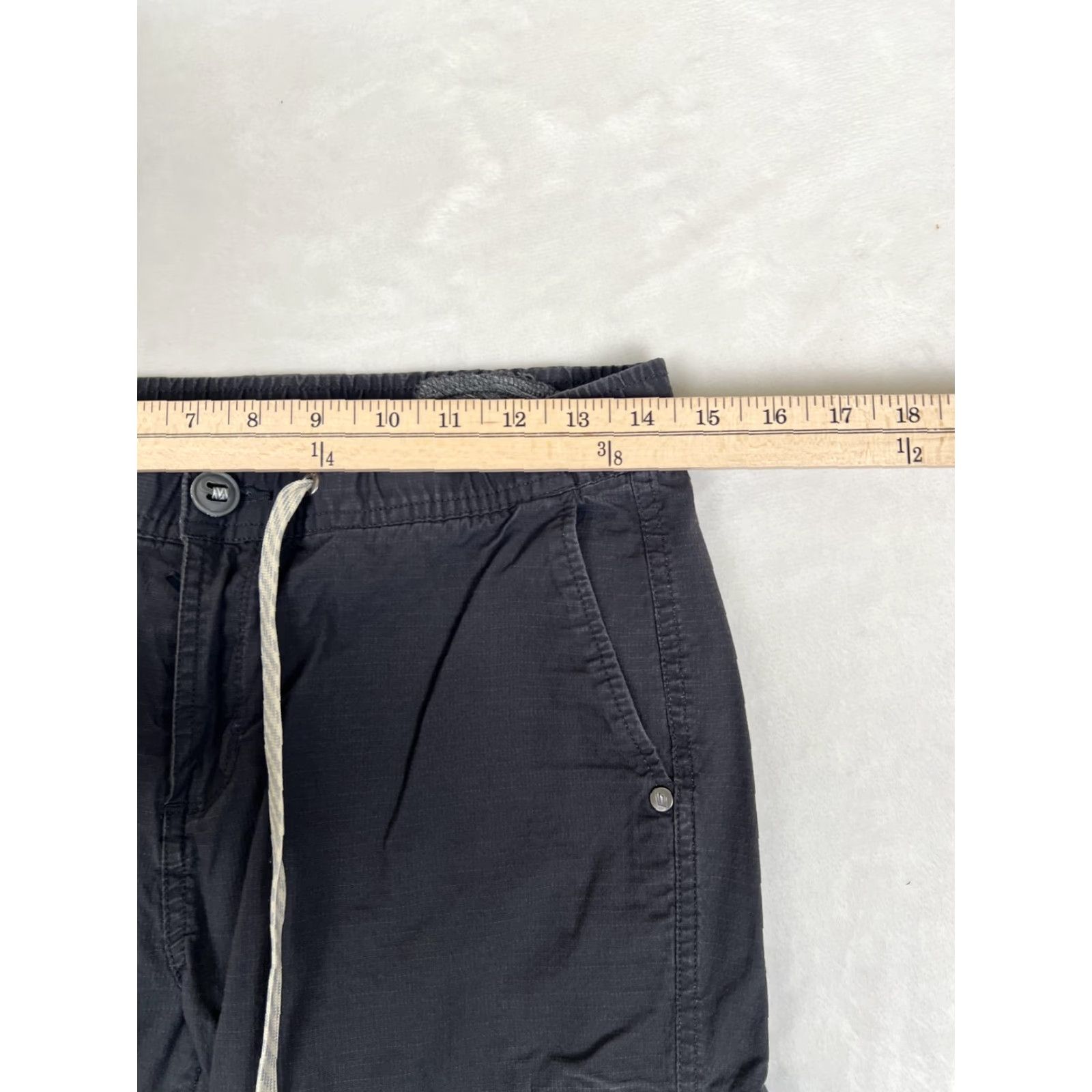 Vuori Vuori Jogger Pants Mens Small Gray Organic Cotton Stretch Zip Ripstop Size US 29 - 5 Thumbnail