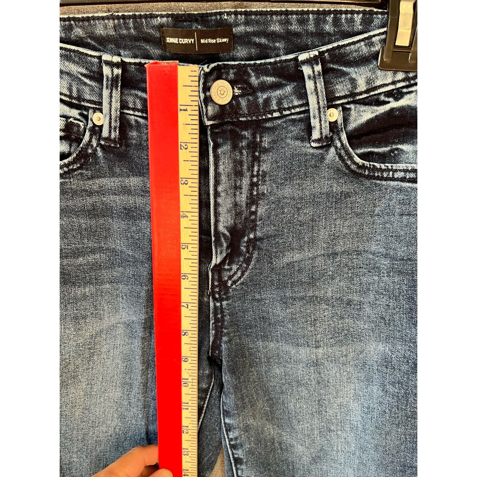 True Religion True Religion blue jean Jennie Mid Rise Skinny Jeans Size 28 Size 28" / US 6 / IT 42 - 5 Thumbnail