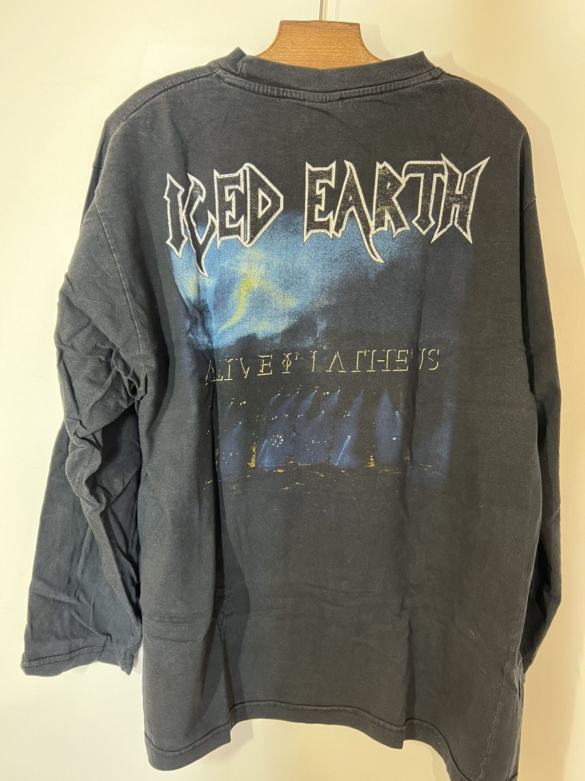 Band Tees Iced Earth longsleeves shirt live at athens 90s Size US XL / EU 56 / 4 - 4 Thumbnail