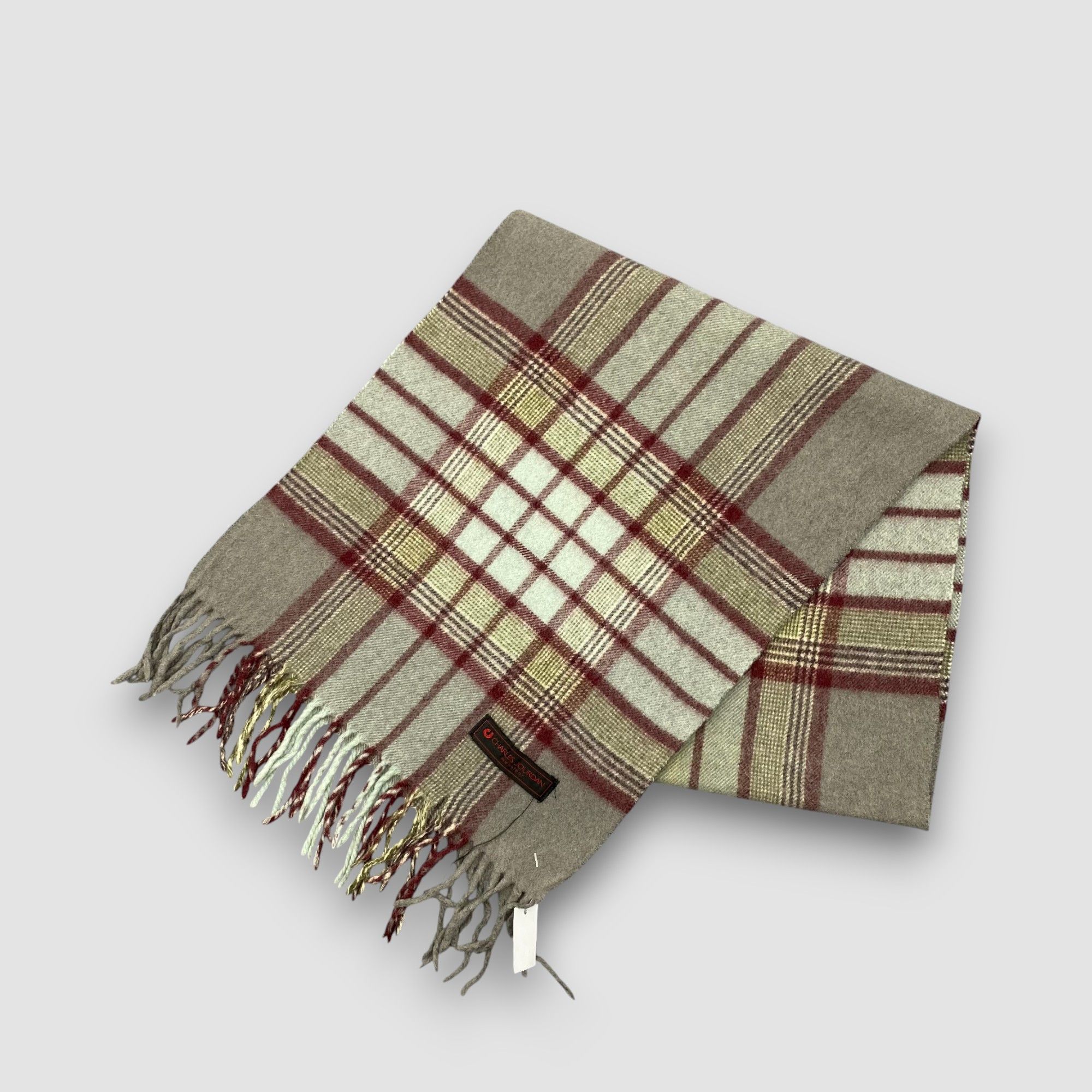 Charles Jourdan Vintage Charles Jourdan Scarf Muffler Wool Plaid Scarves Size ONE SIZE - 3 Thumbnail