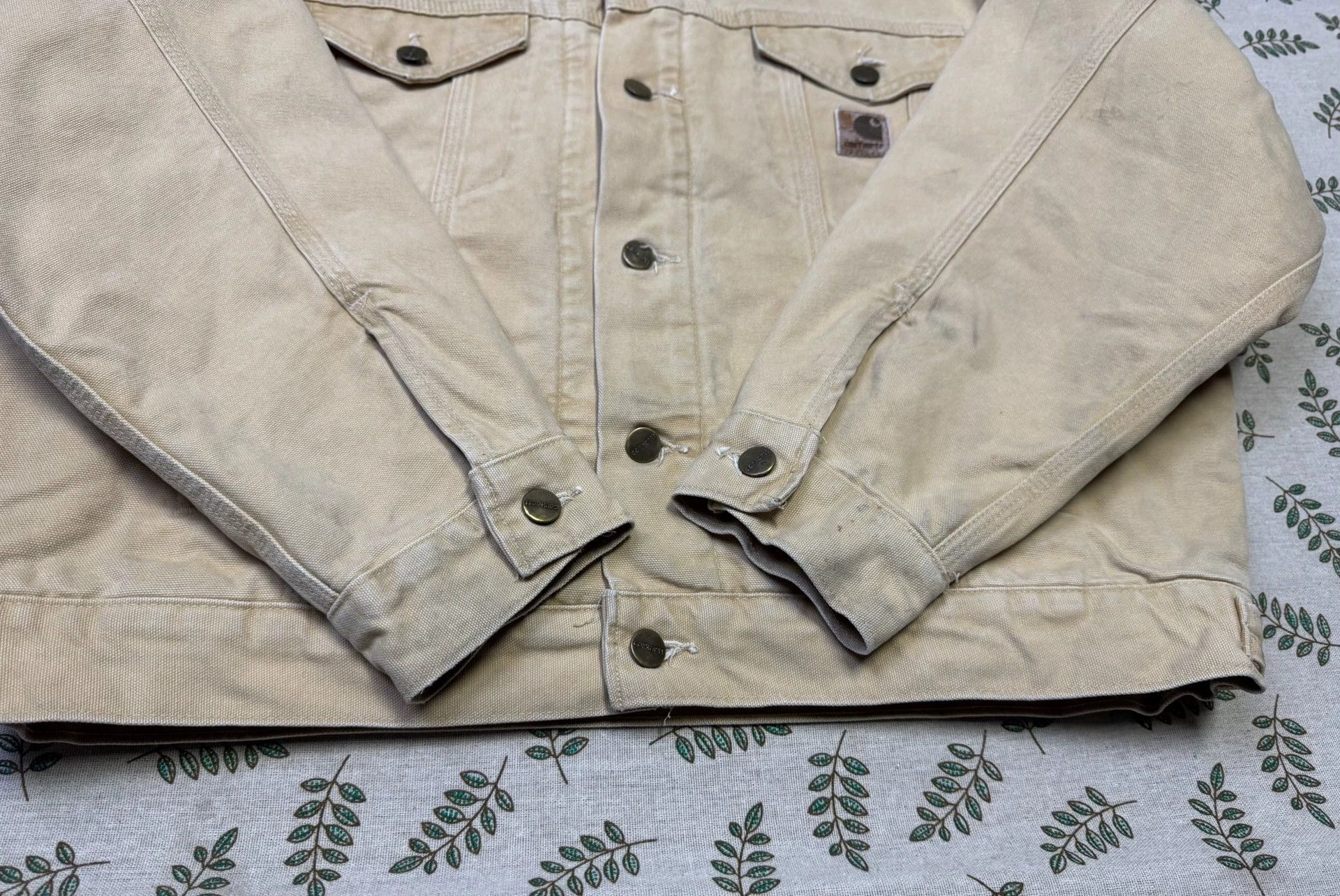 Carhartt Vintage Carhartt J10 JB0695 Wheat L 1997 Washed Jacket Size US L / EU 52-54 / 3 - 3 Thumbnail