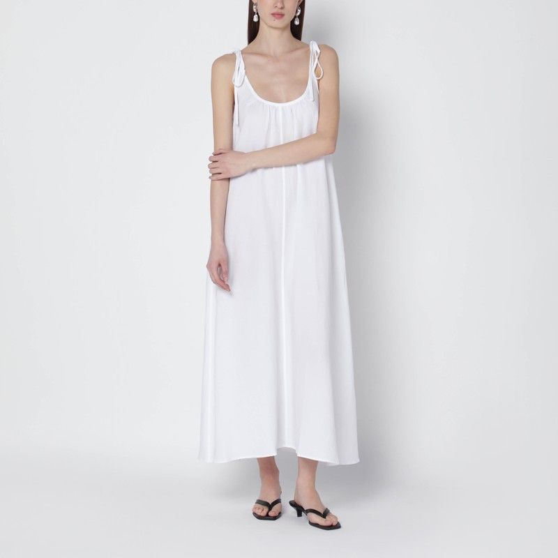 Anine Bing White Linen-Blend Dress