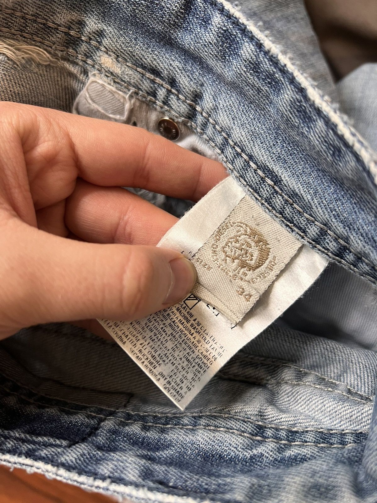 Diesel Vintage Y2k Rare Diesel Jeans Denim Pant Punk Rock Hype Size US 34 / EU 50 - 11 Thumbnail