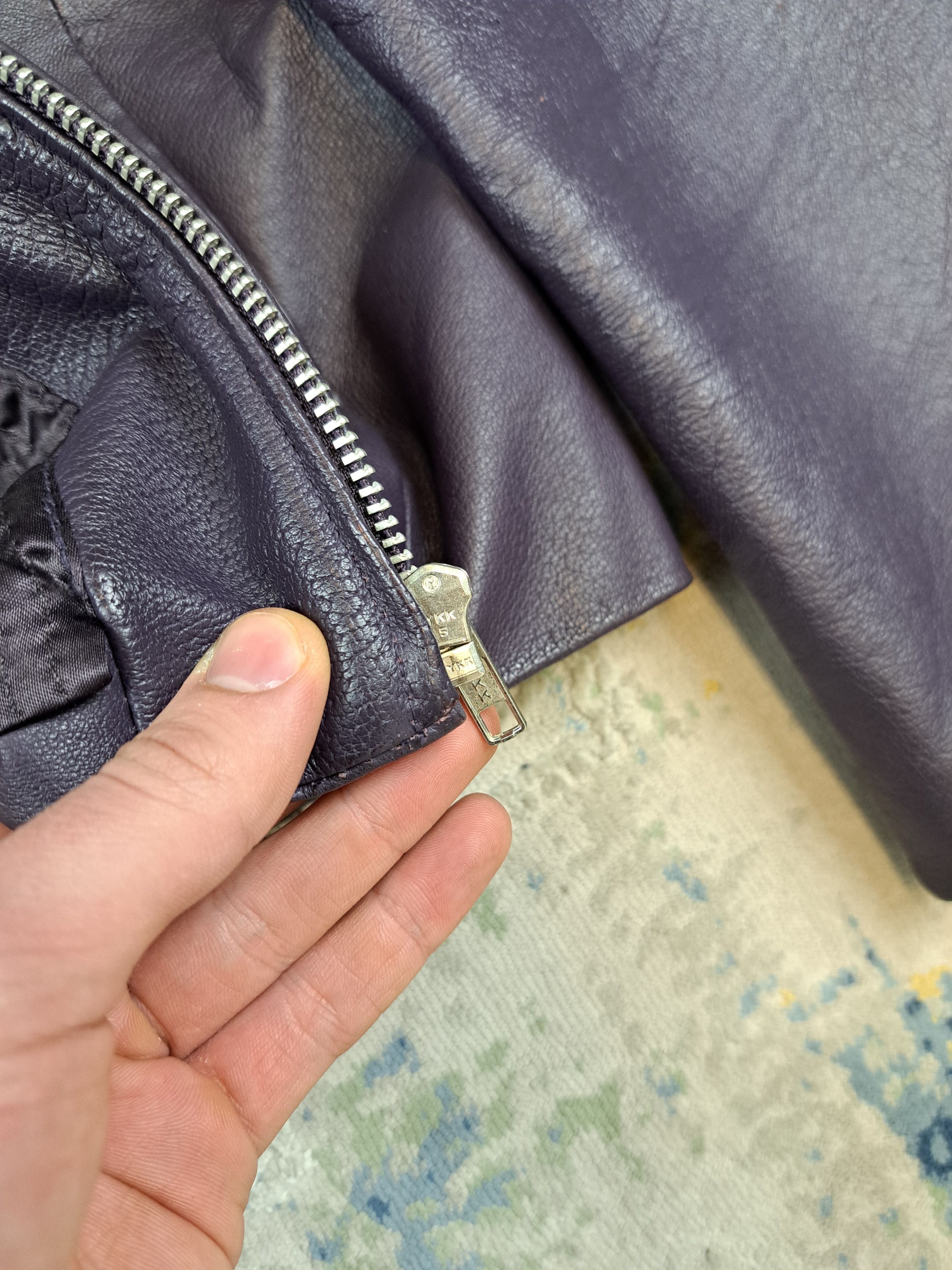 Genuine Leather Leather Jacket Like U-Boat Avant Garde Archive Cropped Size L / US 10 / IT 46 - 6 Thumbnail