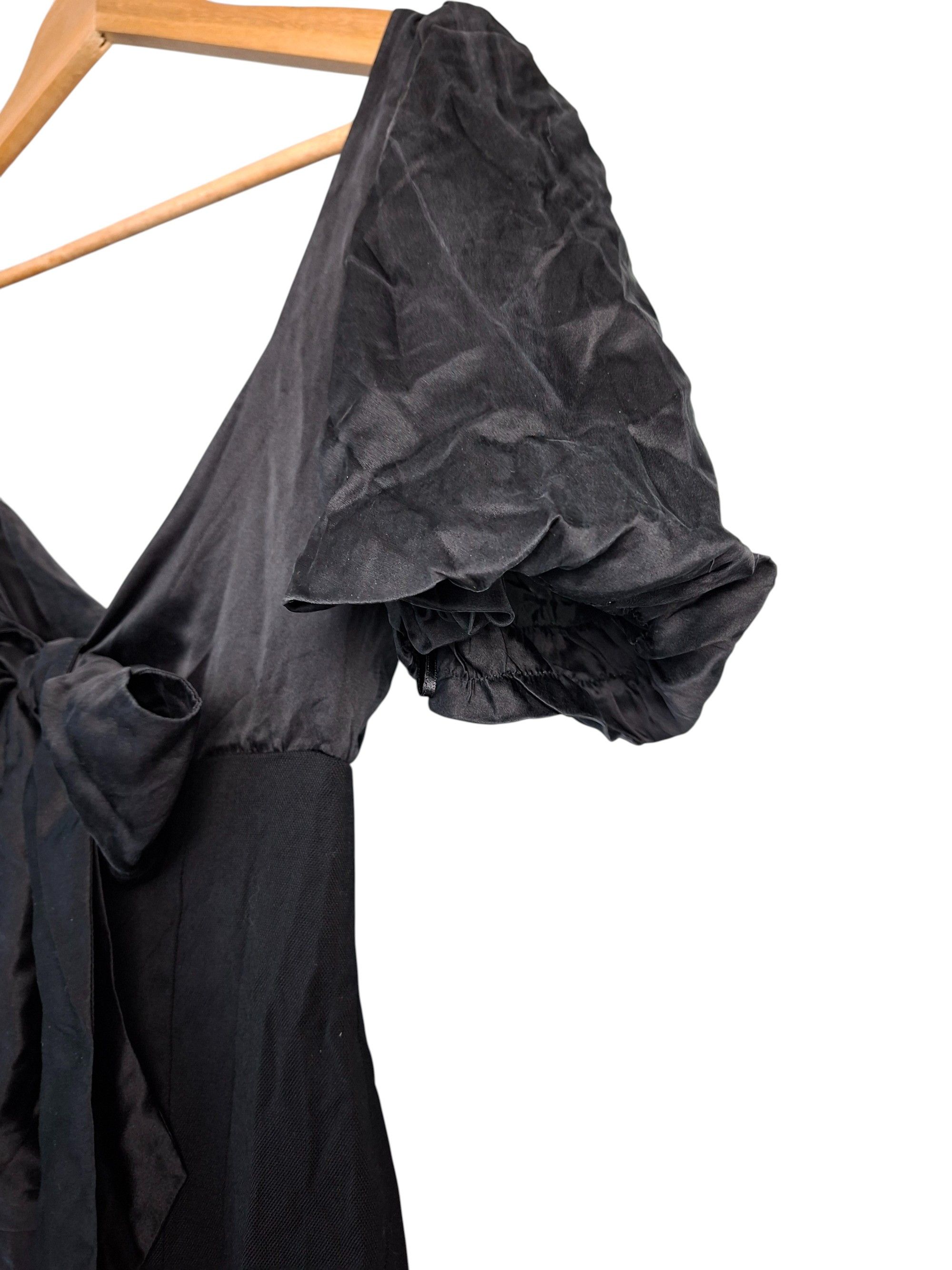 Vtg Moschino Cheap and Chic Black Silk Wool Dress