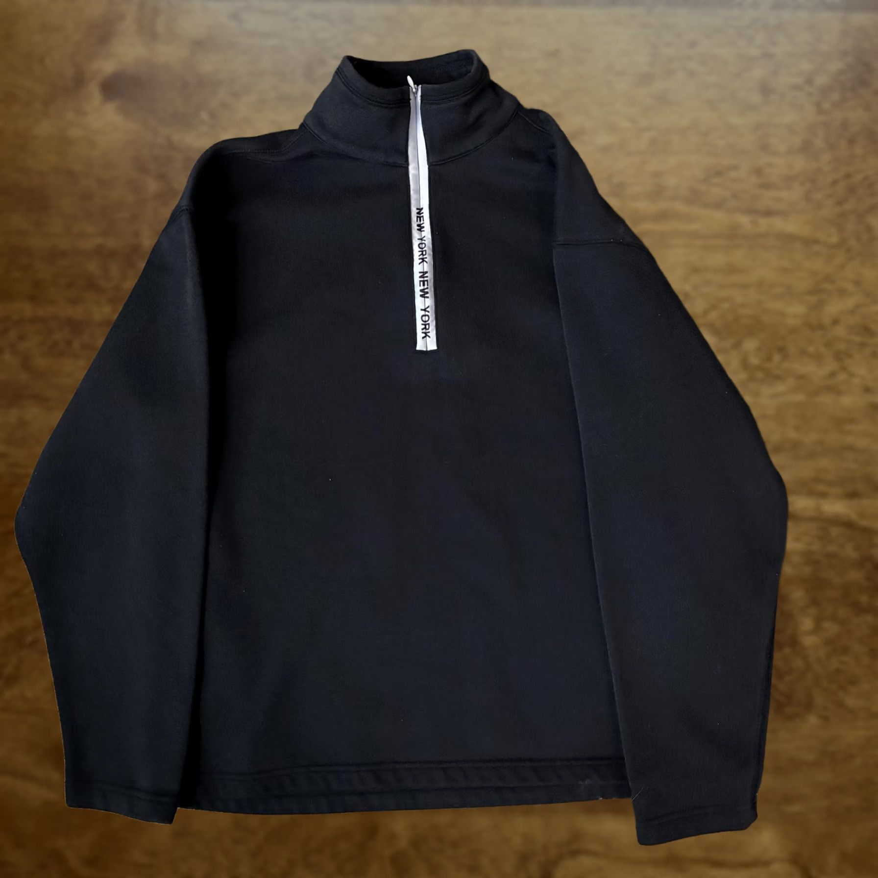 Vintage VINTAGE New York New York Sweatshirt Mens L Black Fleece 1/4 Zip Pullover Size US L / EU 52-54 / 3 - 1 Thumbnail