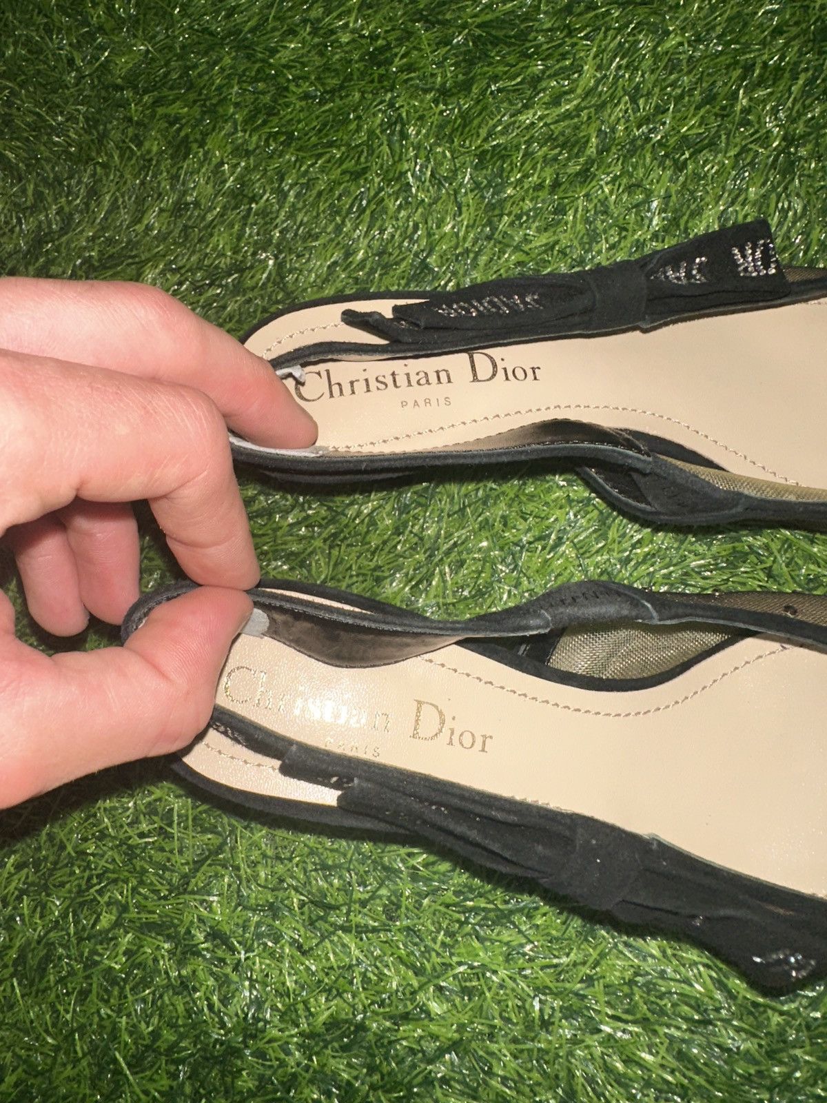 Christian Dior Monsieur Christian Dior Mesh & Suede J'Adior Slingback Pumps Size 37 Size US 7 / IT 37 - 7 Thumbnail