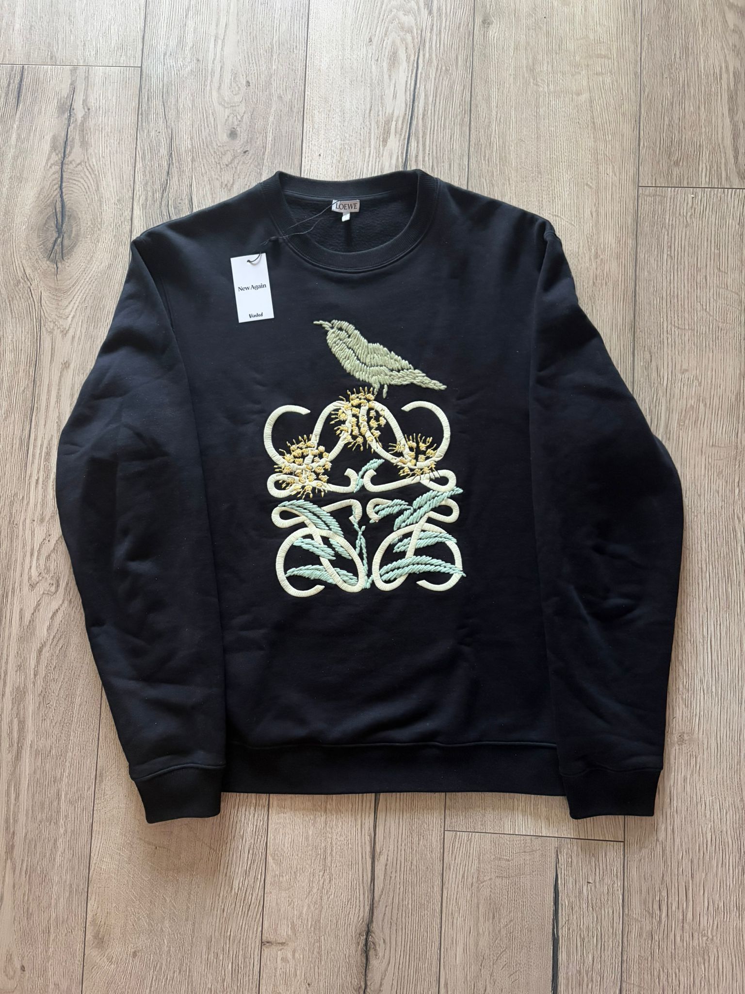 Loewe Loewe L Intarsia Wool Sweater Navy Green Size S Size US S / EU 44-46 / 1 - 6 Thumbnail