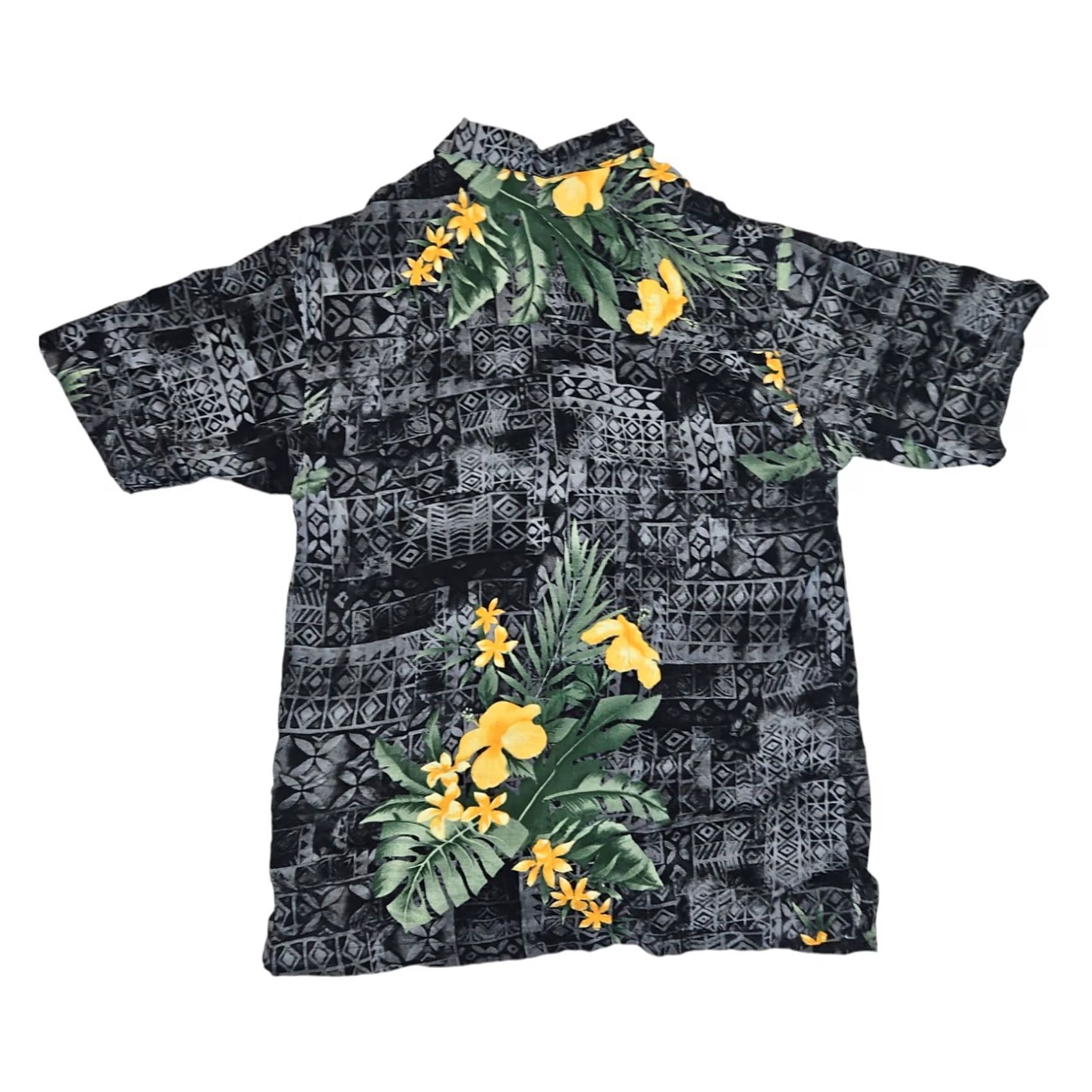 Vintage VINTAGE Caribbean Joe Button Shirt Mens Large Black Floral 100% Rayon Hawaii Tropical Button-Up Short Sleeve Casual Packing Size US L / EU 52-54 / 3 - 7 Thumbnail