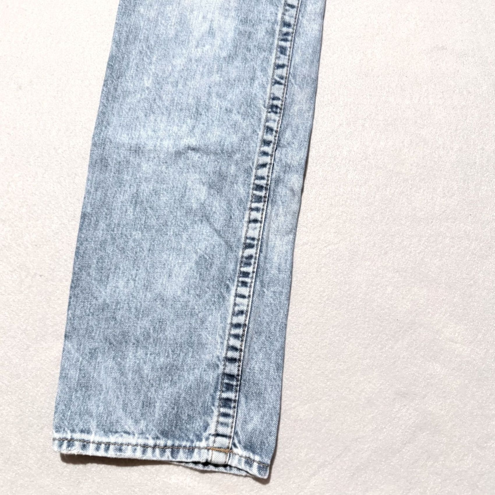 True Religion True Religion Jeans Men's Blue Distressed Skinny Low Rise Zip Fly - 34x32 Denim Jeans Size US 34 / EU 50 - 5 Thumbnail