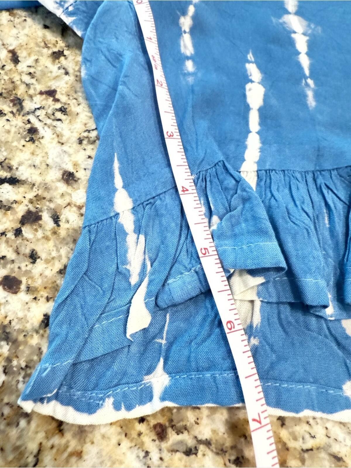 Other Sacred Threads boho tie dye ruffled shorts blue white OS Size 30" / US 8 / IT 44 - 11 Thumbnail