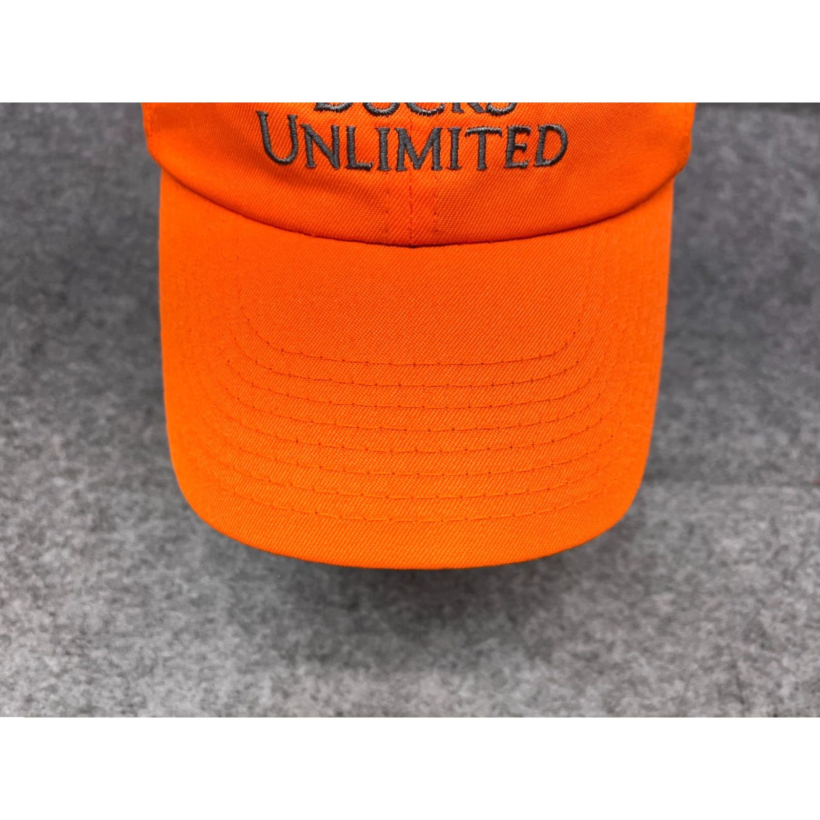 Vintage Ducks Unlimited Hat Adjustab le One Size Orange Cotton Twill Baseball Cap Men Size ONE SIZE - 3 Thumbnail