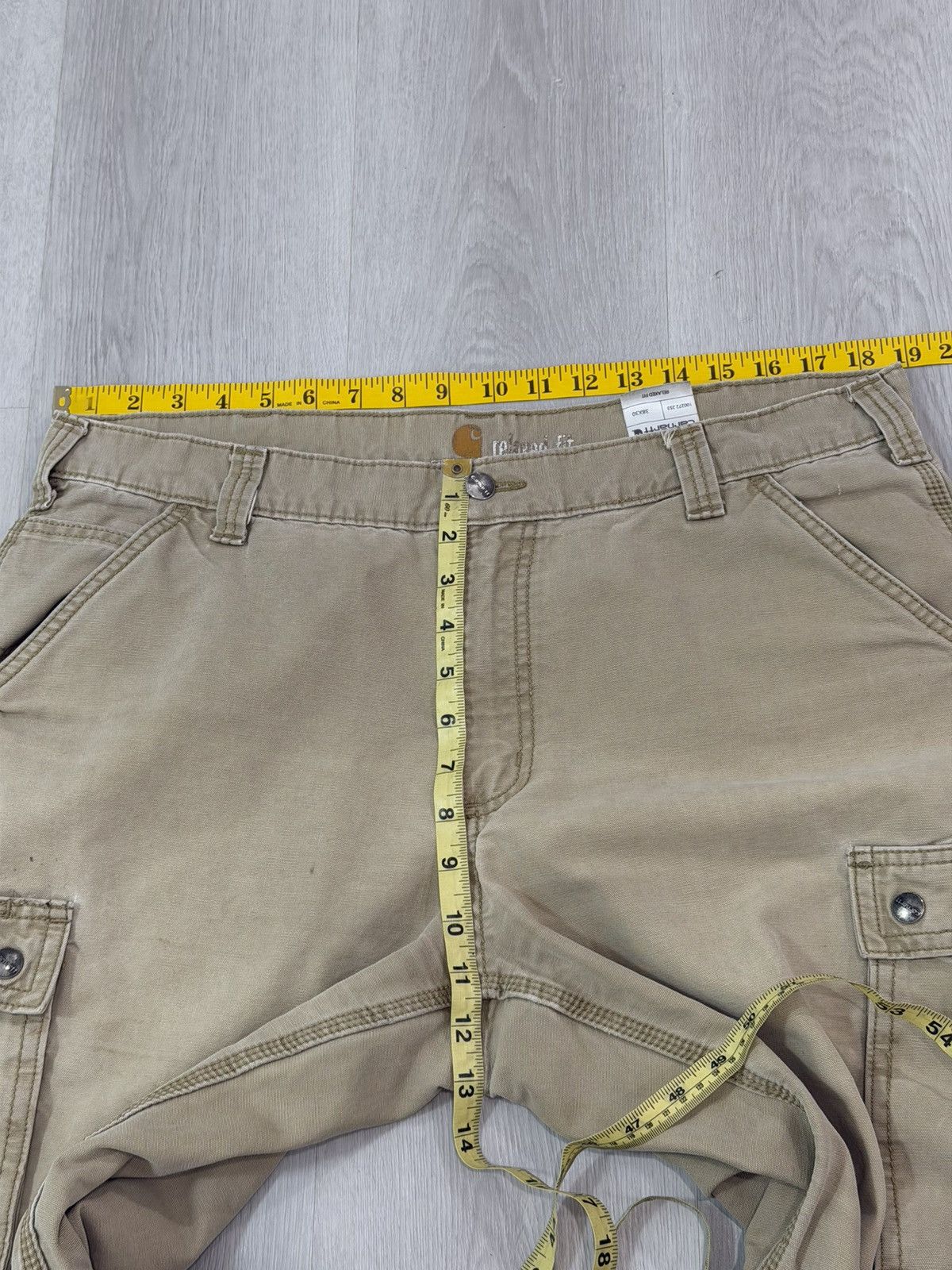 Carhartt Vintage Carhartt Cargo Relaxed Fit 38x30 Workwear Tan Brown Size US 38 / EU 54 - 9 Thumbnail