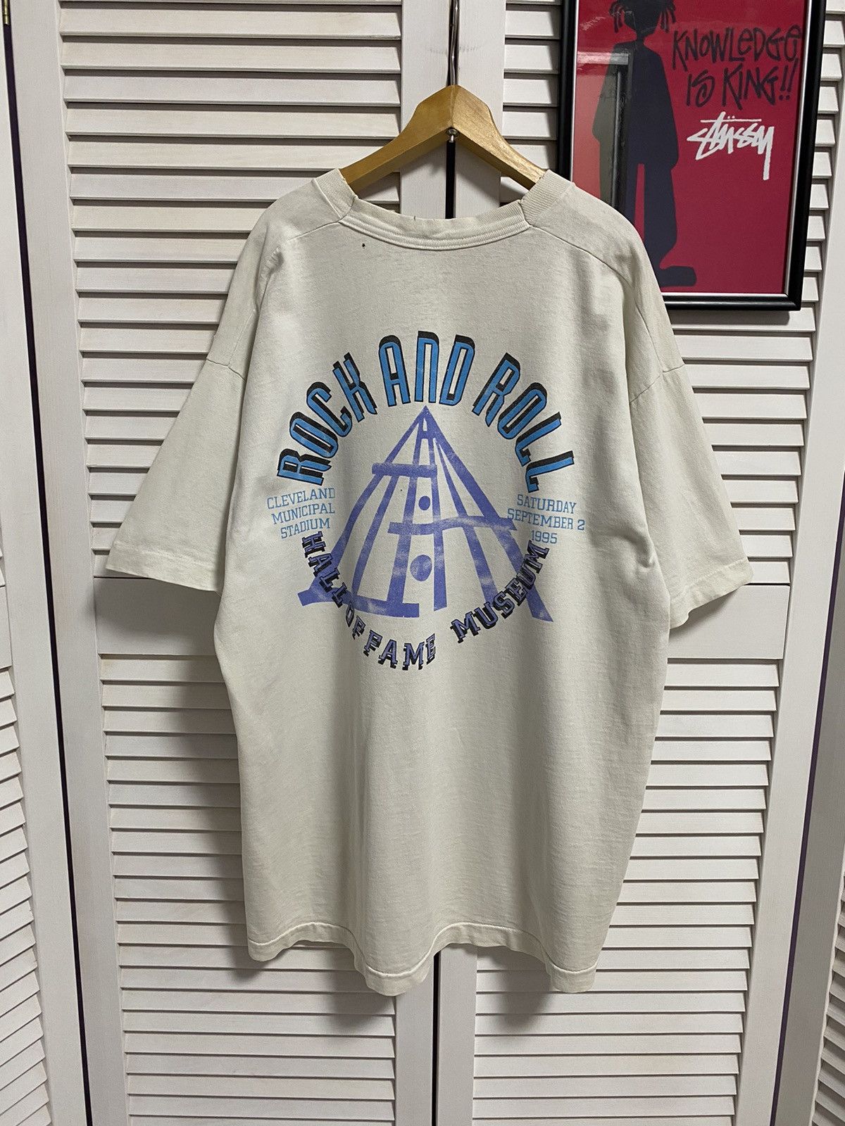Rap Tees 1995s Rock Hall Concert Tee Single Stitch Vintage USA Rare Size US XL / EU 56 / 4 - 7 Thumbnail