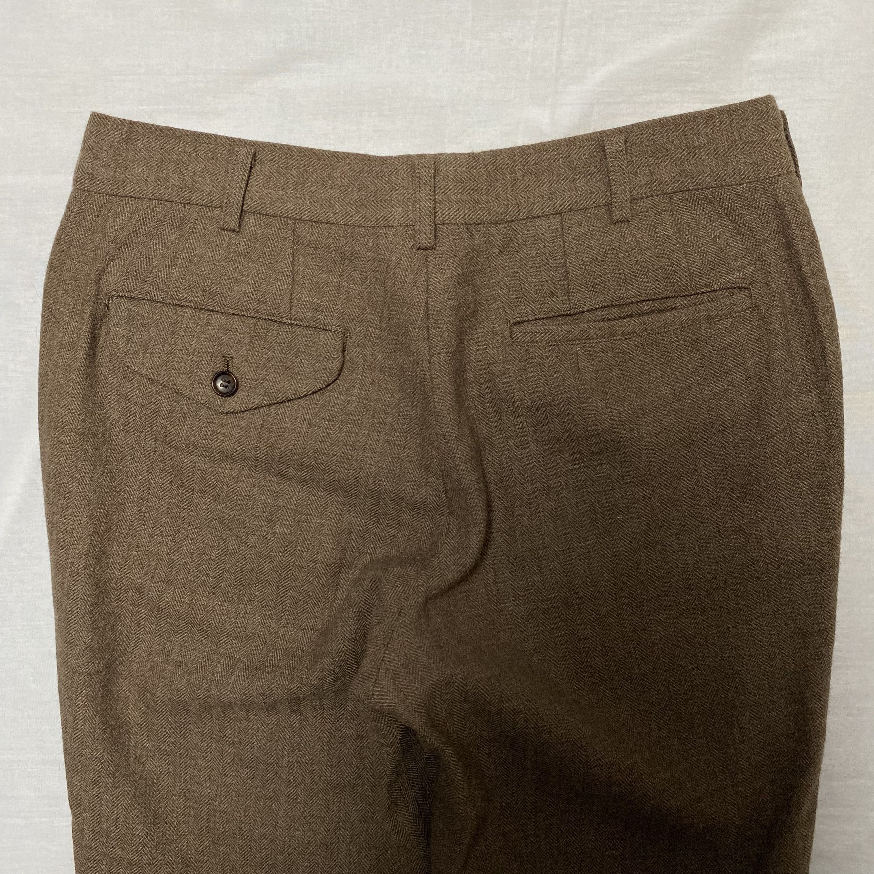 Comme des Garcons × Comme des Garcons Homme × Comme des Garcons Homme Plus Comme des Garçons Homme Plus Brown Trousers Size 36R - 4 Thumbnail