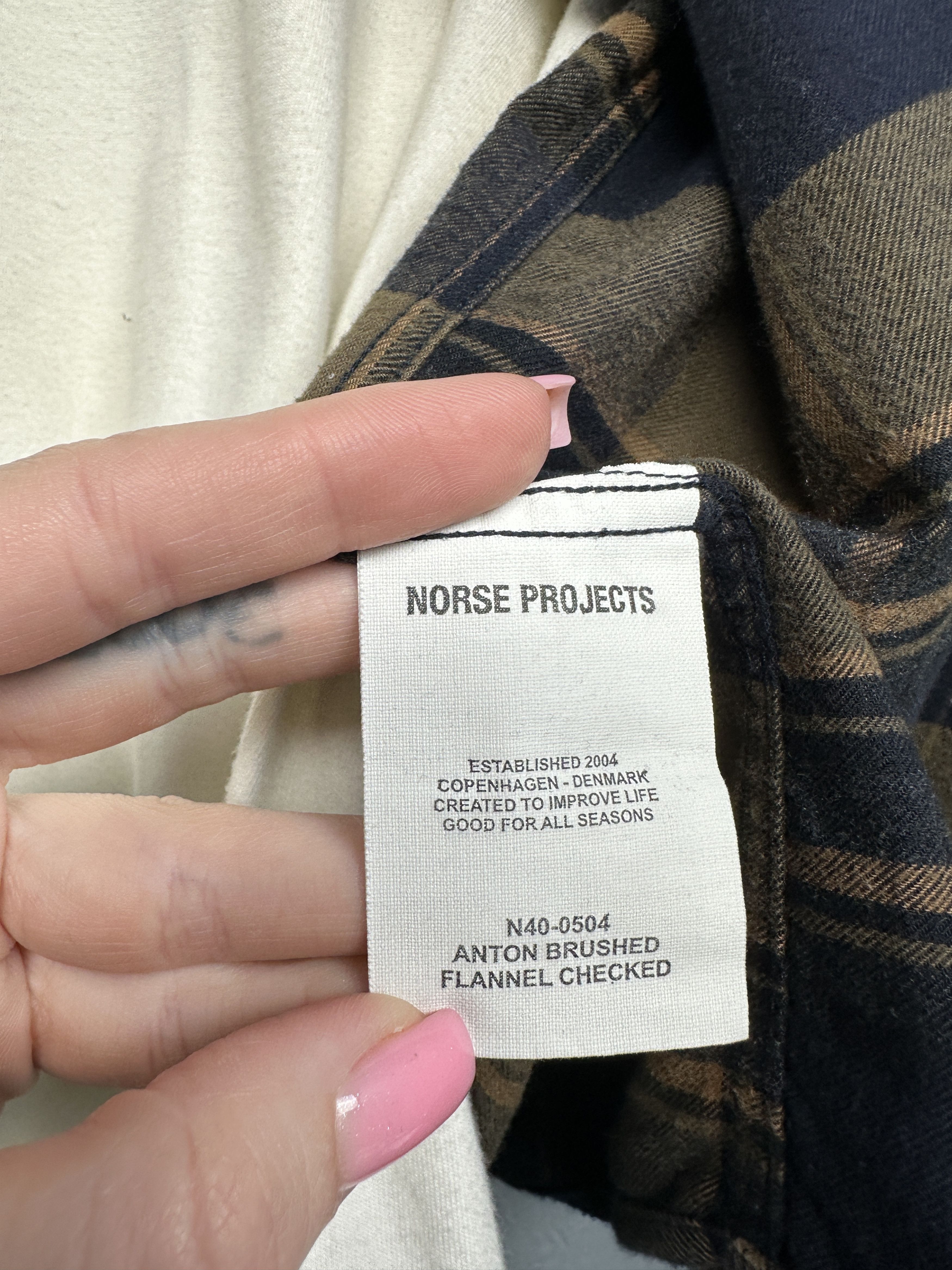 Norse Projects Norse Projects Mens Flannel Plaid Shirt Size US S / EU 44-46 / 1 - 5 Thumbnail