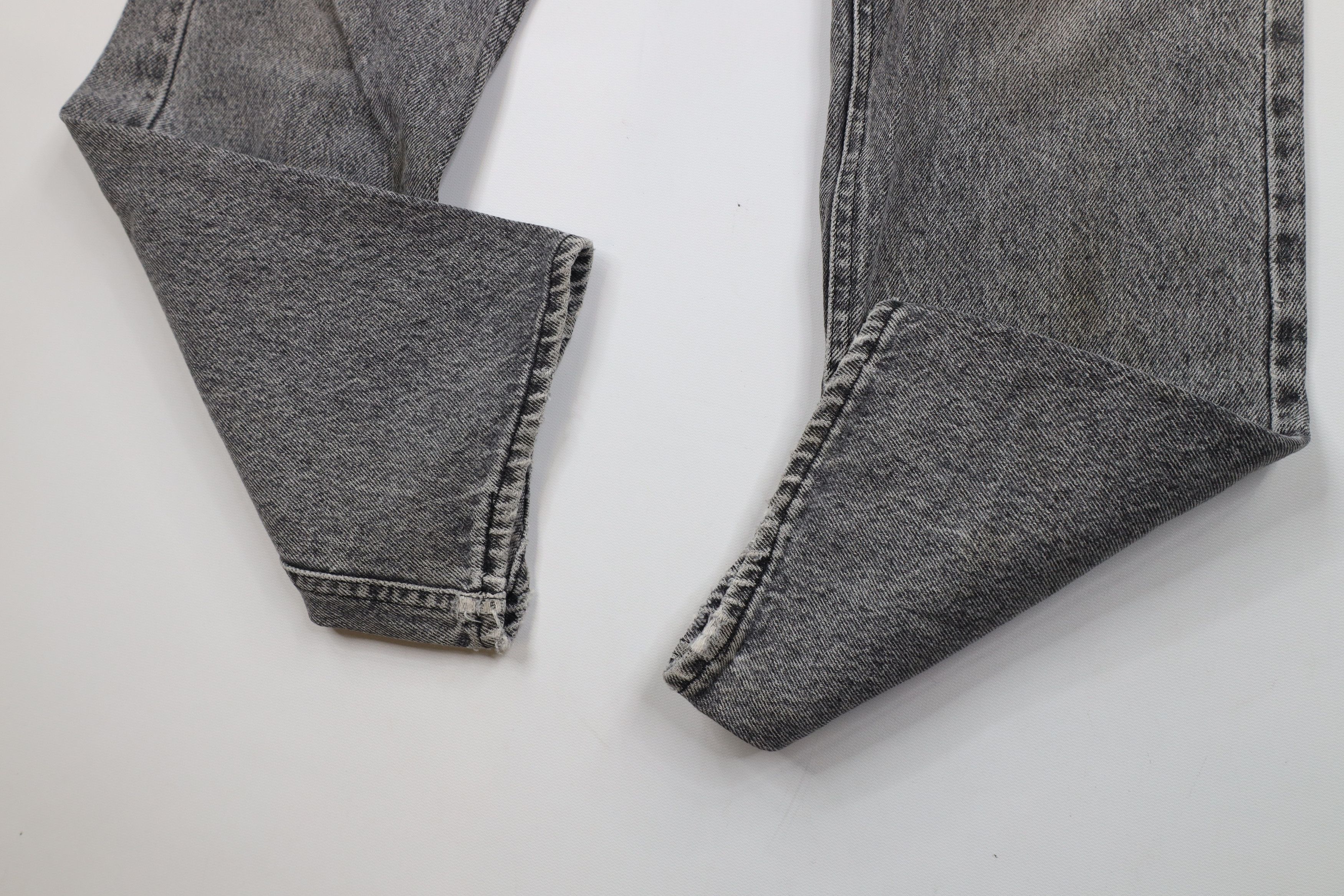 Vintage Vtg 90s Lee Acid Wash Straight Leg Denim Jeans Gray USA Size US 32 / EU 48 - 7 Thumbnail