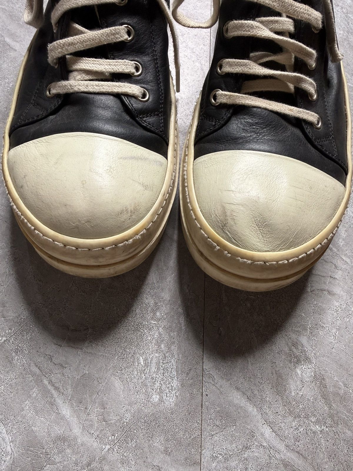 Rick Owens Rick Owens Low Top Ramones Sneakers Size US 9.5 / EU 42-43 - 5 Thumbnail