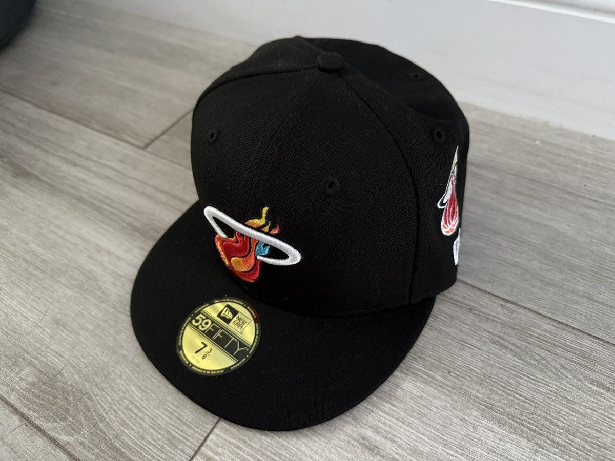 New Era Miami Heat New Era Mashup Vol. 2 Ball & Flame Fitted 7 3/8 Size ONE SIZE - 5 Thumbnail