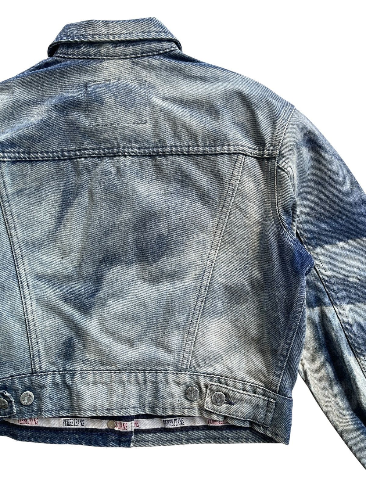 Ferre Ferre Jeans Acid Wash Denim Jacket Size XS / US 0-2 / IT 36-38 - 12 Thumbnail