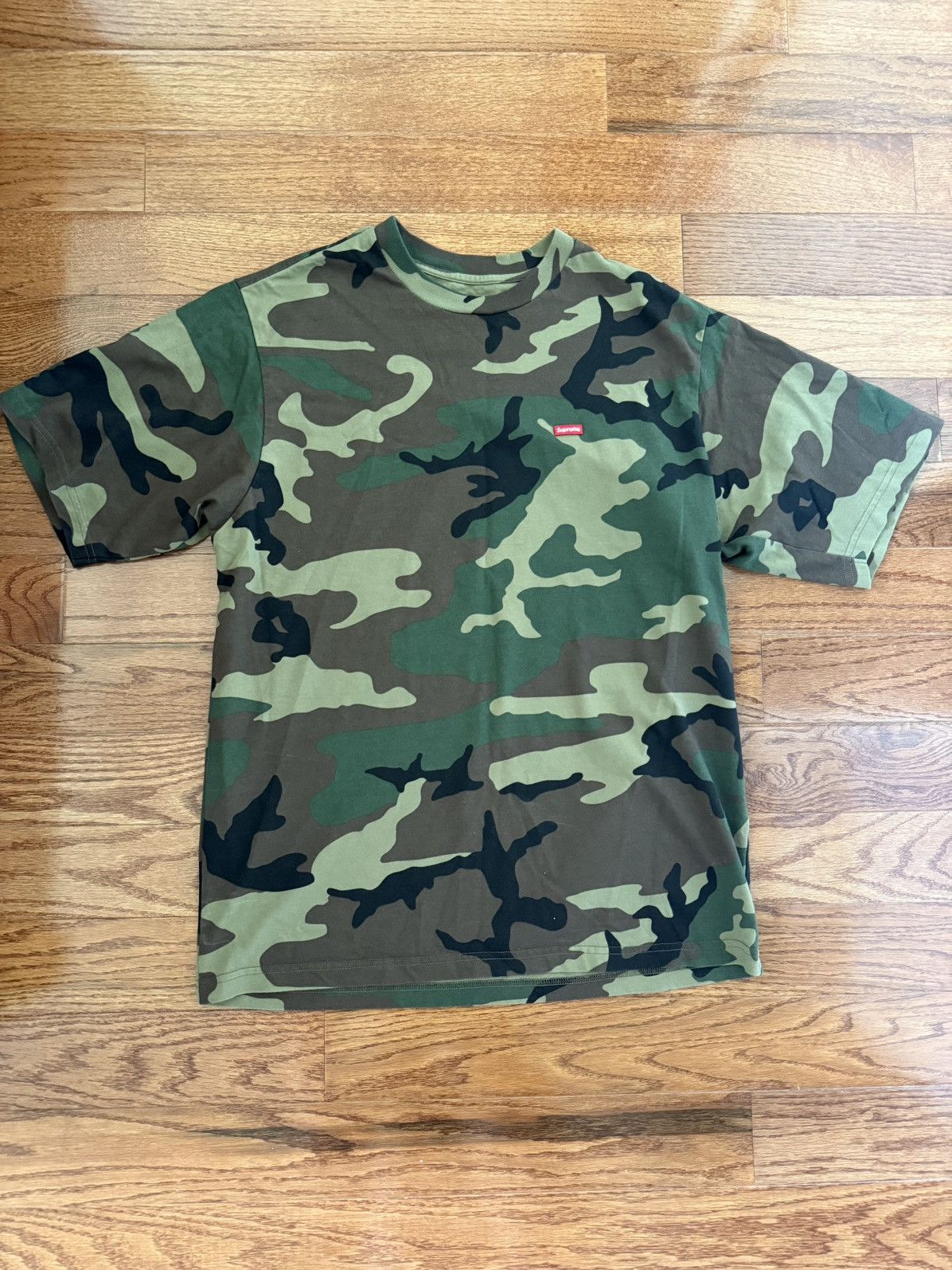 Supreme small box logo camo tee