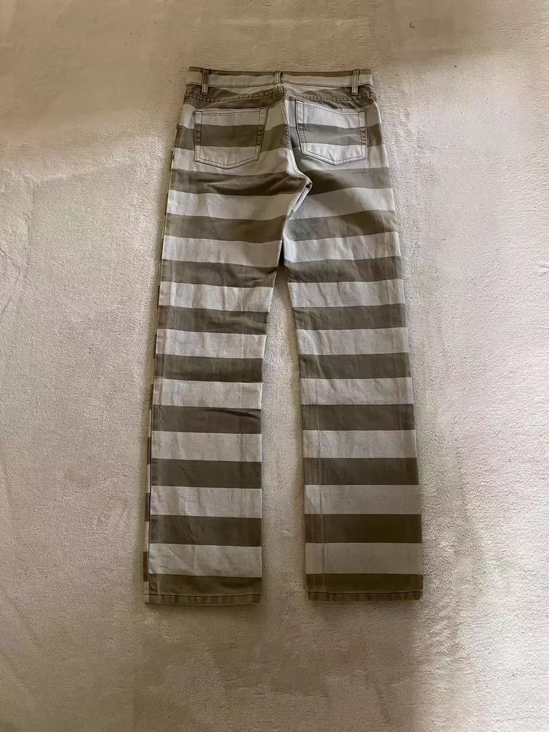 Helmut Lang HELMUT LANG Striped prisoner jeans Size US 32 / EU 48 - 2 Thumbnail