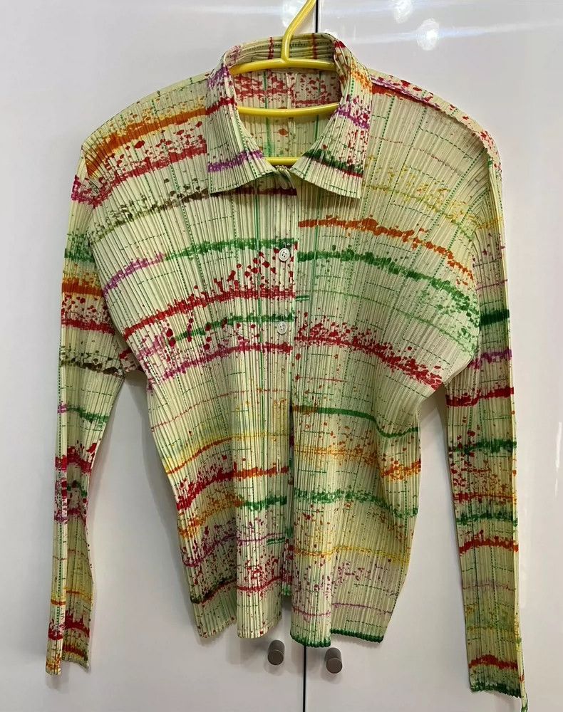 Issey Miyake Issey Miyake size:3 Colorful ink-splashed top Size M / US 6-8 / IT 42-44 - 1 Thumbnail