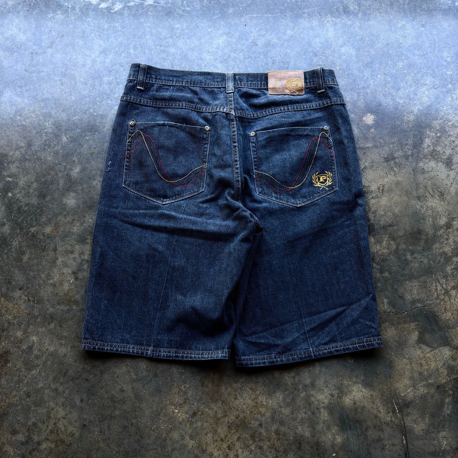 Rare Y2K Phat Farm Embroidered Denim Shorts